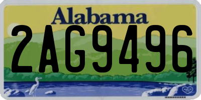 AL license plate 2AG9496