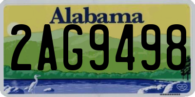 AL license plate 2AG9498