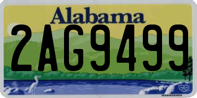 AL license plate 2AG9499
