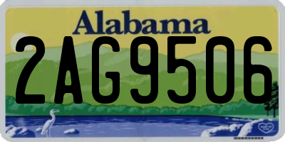 AL license plate 2AG9506
