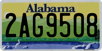 AL license plate 2AG9508