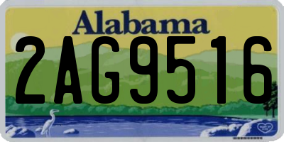 AL license plate 2AG9516