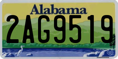 AL license plate 2AG9519