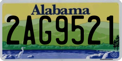 AL license plate 2AG9521