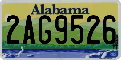 AL license plate 2AG9526