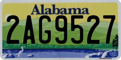 AL license plate 2AG9527