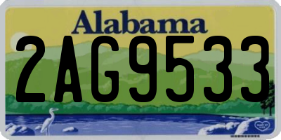 AL license plate 2AG9533