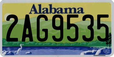 AL license plate 2AG9535