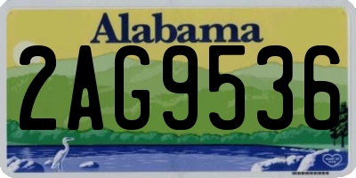 AL license plate 2AG9536