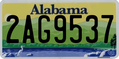 AL license plate 2AG9537