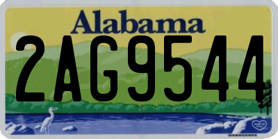 AL license plate 2AG9544