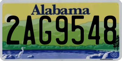 AL license plate 2AG9548