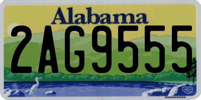 AL license plate 2AG9555