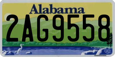 AL license plate 2AG9558