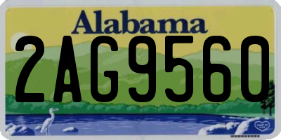 AL license plate 2AG9560