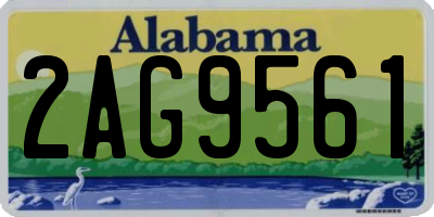 AL license plate 2AG9561