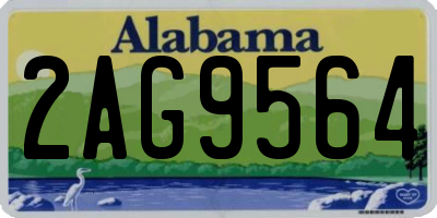 AL license plate 2AG9564