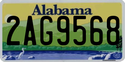 AL license plate 2AG9568