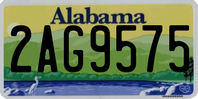 AL license plate 2AG9575