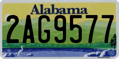 AL license plate 2AG9577
