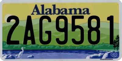 AL license plate 2AG9581