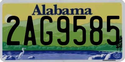 AL license plate 2AG9585