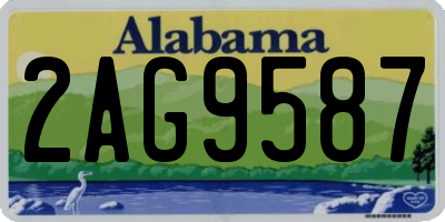AL license plate 2AG9587