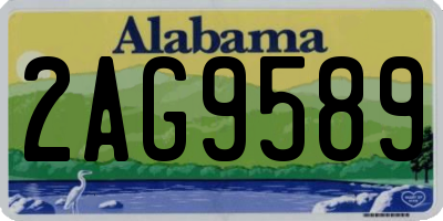 AL license plate 2AG9589