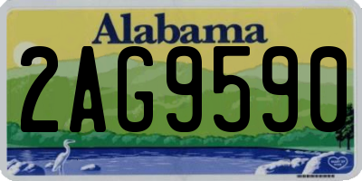 AL license plate 2AG9590