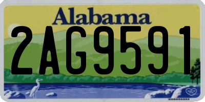 AL license plate 2AG9591