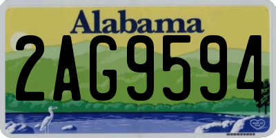 AL license plate 2AG9594