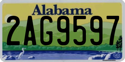 AL license plate 2AG9597