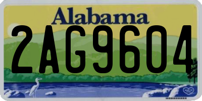 AL license plate 2AG9604