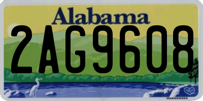 AL license plate 2AG9608