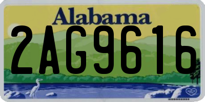 AL license plate 2AG9616