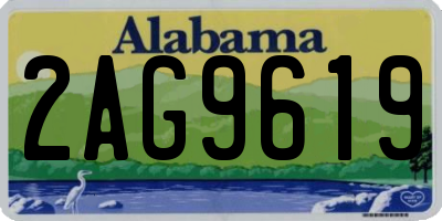 AL license plate 2AG9619