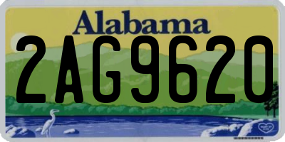 AL license plate 2AG9620