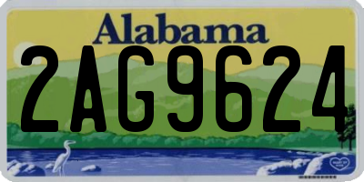 AL license plate 2AG9624