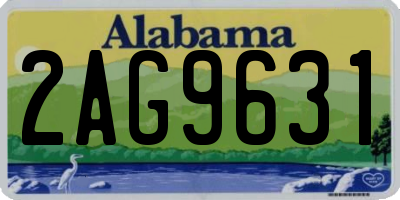 AL license plate 2AG9631