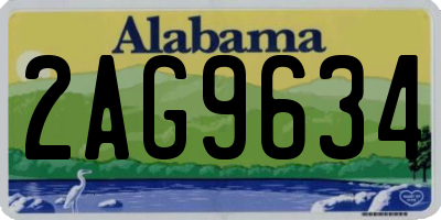 AL license plate 2AG9634