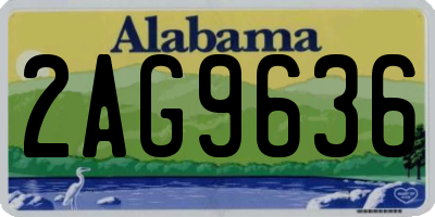 AL license plate 2AG9636