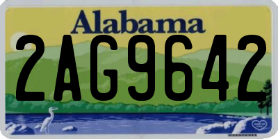 AL license plate 2AG9642