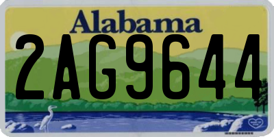 AL license plate 2AG9644