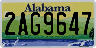 AL license plate 2AG9647