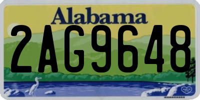 AL license plate 2AG9648