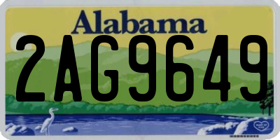 AL license plate 2AG9649