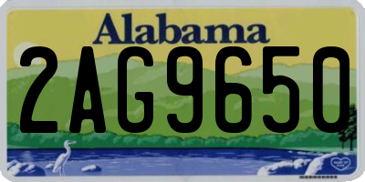 AL license plate 2AG9650