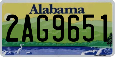 AL license plate 2AG9651