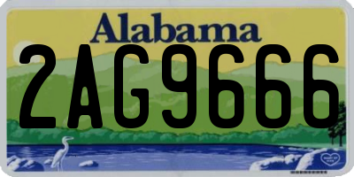 AL license plate 2AG9666