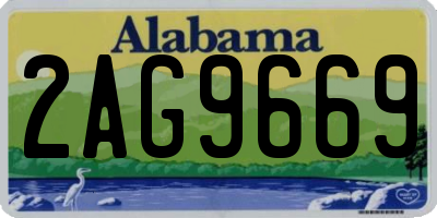 AL license plate 2AG9669